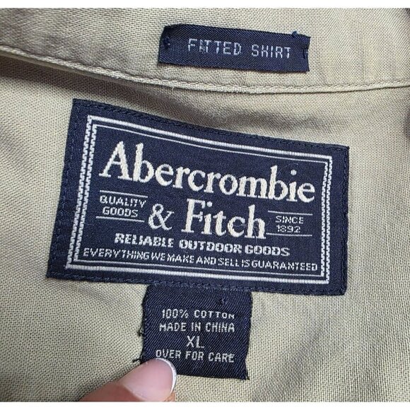 Abercrombie & Fitch Safari Button Shirt Short Sleeve XL Outdoor - Picture 7 of 16